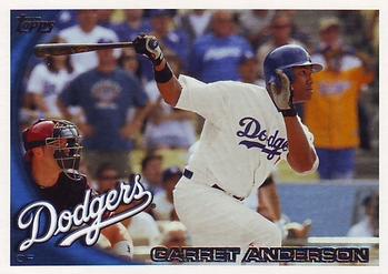 2010 Topps Update Garret Anderson US-206 Los Angeles Dodgers