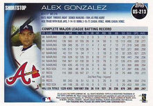Load image into Gallery viewer, 2010 Topps Update Alex Gonzalez US-213 Atlanta Braves
