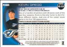 Load image into Gallery viewer, 2010 Topps Update Kevin Gregg US-218 Toronto Blue Jays
