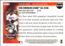 Load image into Gallery viewer, 2010 Topps Update Rafael Soriano AS US-249 Tampa Bay Rays
