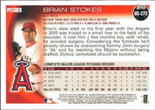 Load image into Gallery viewer, 2010 Topps Update Brian Stokes US-272 Los Angeles Angels
