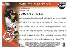 Load image into Gallery viewer, 2010 Topps Update Carlos Santana RD US-307 Cleveland Indians
