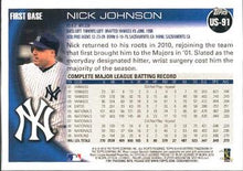 Load image into Gallery viewer, 2010 Topps Update Nick Johnson US-91 New York Yankees
