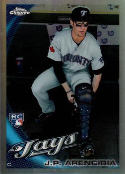 2010 Topps Update Chrome Rookie Refractor J.P. Arencibia #CHR54 Toronto Blue Jays