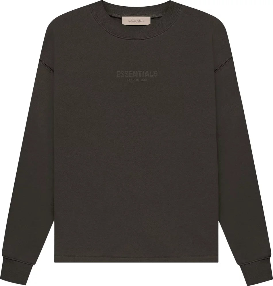 Essentials Fear of God Relaxed Crewneck Sweater Off Black - Small