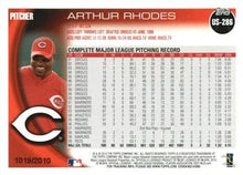 Load image into Gallery viewer, 2010 Topps Update Gold Parallel 845/2010 Arthur Rhodes #US-286 Cincinnati Reds
