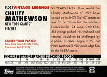 Load image into Gallery viewer, 2010 Topps Vintage Legends #VLC-33 Christy Mathewson New York Yankees, New York Giants
