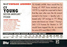 Load image into Gallery viewer, 2010 Topps Vintage Legends #VLC-27 Cy Young Boston Americas, Boston Red Sox
