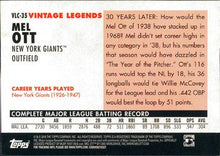 Load image into Gallery viewer, 2010 Topps Vintage Legends #VLC-35 Mel Ott New York Yankees, New York Giants
