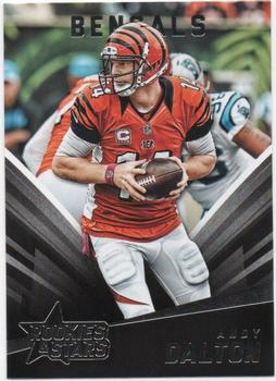 2015 PANINI ROOKIE & STARS FOOTBALL CARD RED  ANDY DALTON  #16 BENGALS
