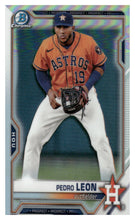 Load image into Gallery viewer, 2021 Bowman Draft #BDC-92 Pedro Leon Chrome Refractor
