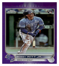 Load image into Gallery viewer, 2022 Topps Chrome Update #USC35 Bobby Witt Jr. Purple Refractor
