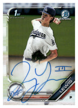 Load image into Gallery viewer, 2019 Bowman Draft #CDA-JL Jimmy Lewis Chrome Draft Pick Autographs
