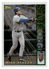 Load image into Gallery viewer, 1996 Topps #NL-07 Mike Piazza Profiles by Tony Gwynn NL
