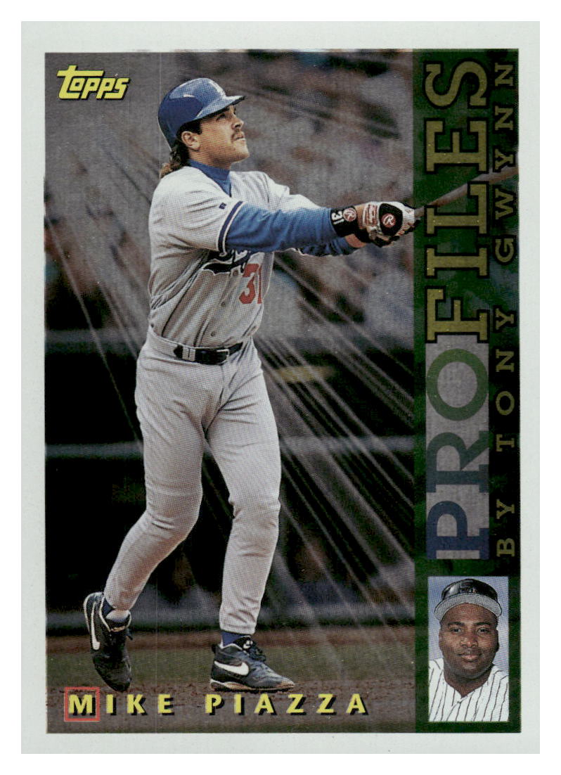 1996 Topps #NL-07 Mike Piazza Profiles by Tony Gwynn NL