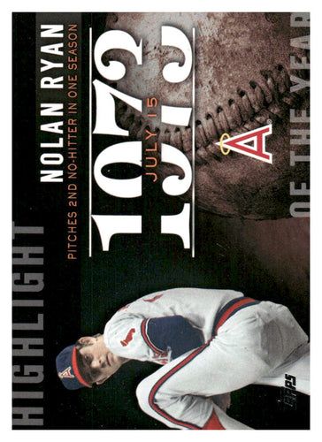 2015 Topps #H-17 Nolan Ryan Highlight of the Year