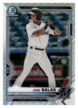 Load image into Gallery viewer, 2021 Bowman Draft #BDC-169 Jose Salas Chrome
