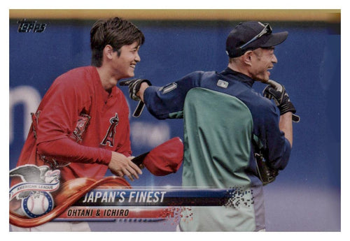 2018 Topps Update #US153 Japan's Finest (Shohei Ohtani / Ichiro)