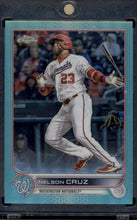 Load image into Gallery viewer, 2022 Topps Chrome Update #USC142 Nelson Cruz Aqua Refractor #/250
