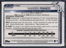 Load image into Gallery viewer, 2021 Bowman Chrome #BCP-240 Wander Franco Prospects Refractor #/499
