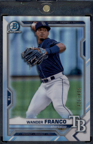 2021 Bowman Chrome #BCP-240 Wander Franco Prospects Refractor #/499