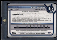 Load image into Gallery viewer, 2022 Bowman Chrome #CPA-WVZ Willy Vasquez Prospect Autographs Refractor #/499
