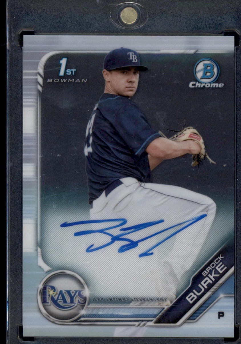 2019 Bowman #CPA-BBU Brock Burke Chrome Prospect Autographs