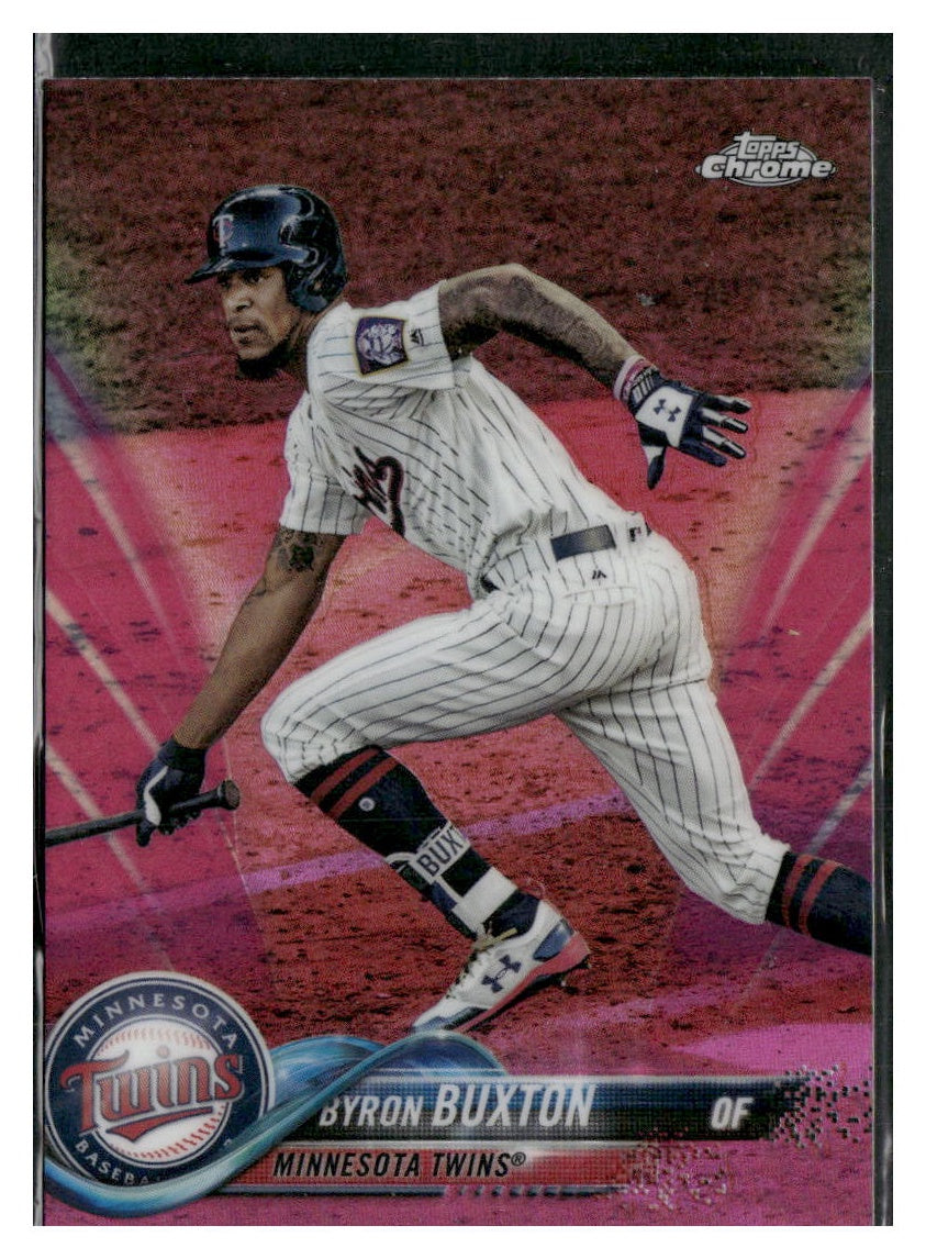 2018 Topps Chrome #47 Byron Buxton Pink Refractor