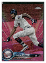 将图片加载到图库查看器，2018 Topps Chrome Pink Refractor Baseball #1-199 - Choose Yours
