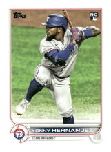 Load image into Gallery viewer, 2022 Topps #363 Yonny Hernandez Purple
