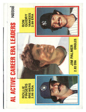 Load image into Gallery viewer, 1984 Nestle AL ACTIVE CAREER ERA LEADERS - Jim Palmer Rollie Fingers Ron Guidry
