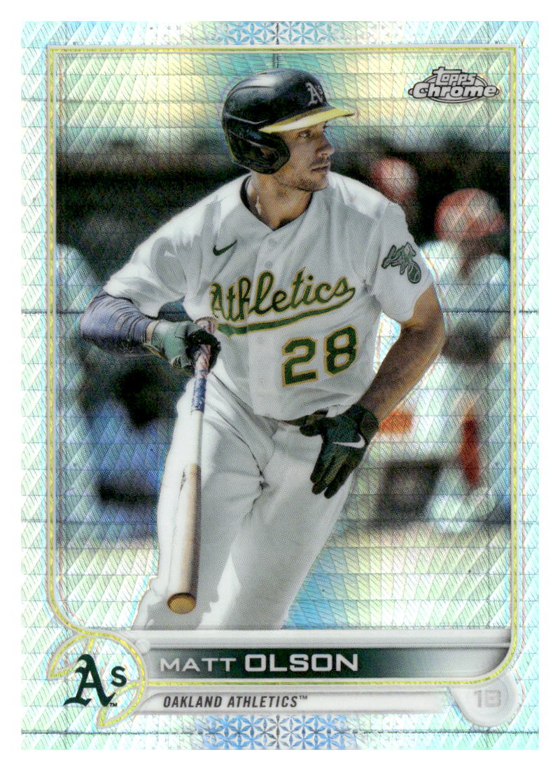 2022 Topps Chrome #148 Matt Olson Prism Refractor