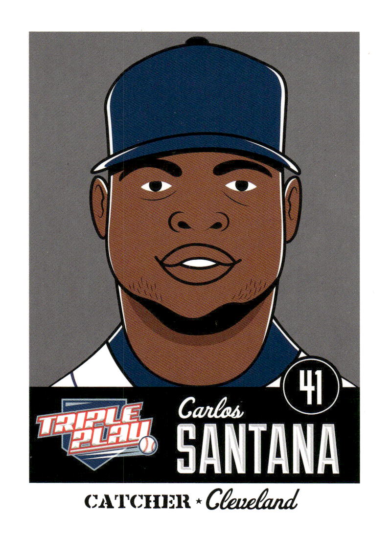 2012 Panini Triple Play #23 Carlos Santana