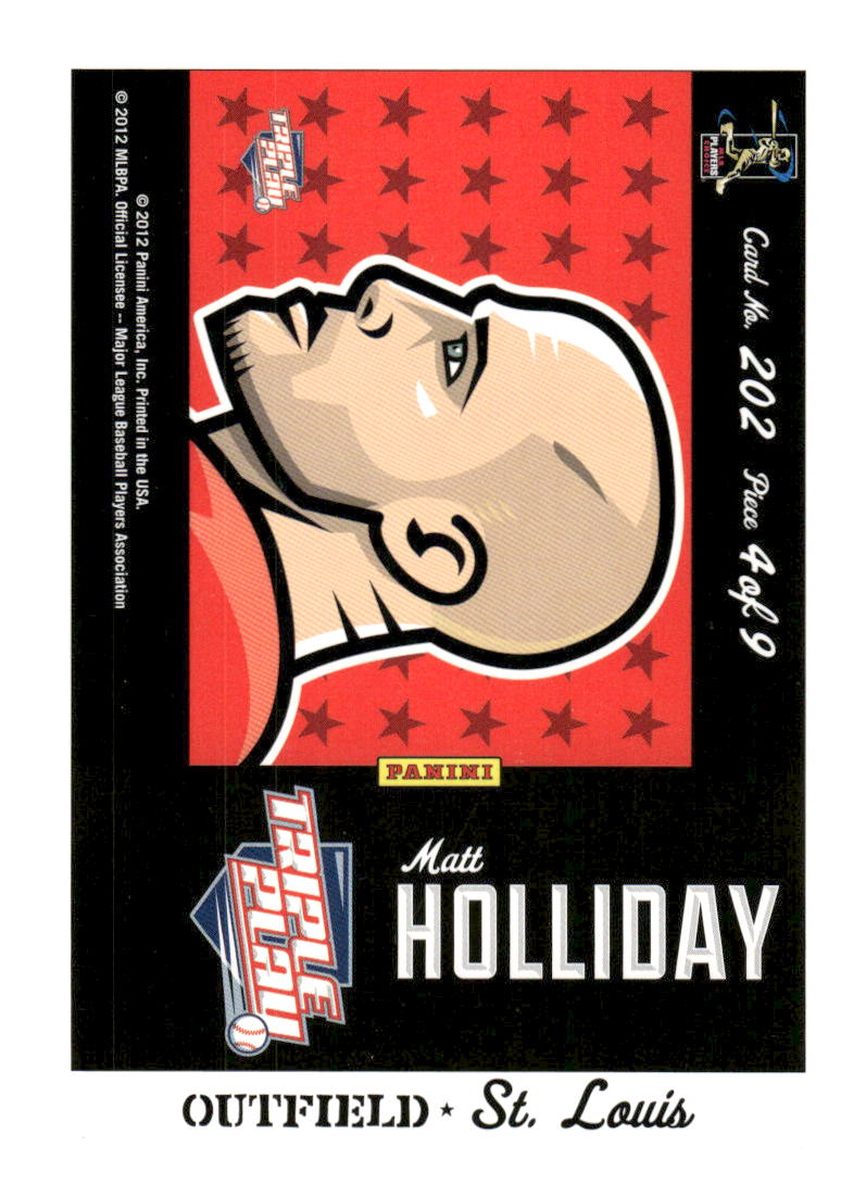 2012 Panini Triple Play #202 Matt Holliday