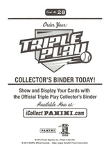 Load image into Gallery viewer, 2012 Panini Triple Play #28 Joe Mauer Stickers
