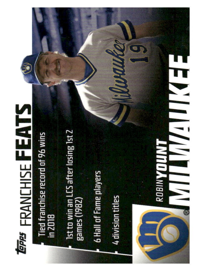 2019 Topps #FF-16 Robin Yount Franchise Feats Black #/299