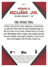 Load image into Gallery viewer, 2019 Topps #RA-5 Ronald Acuña Jr. Ronald Acuna Jr. Star Player Highlights
