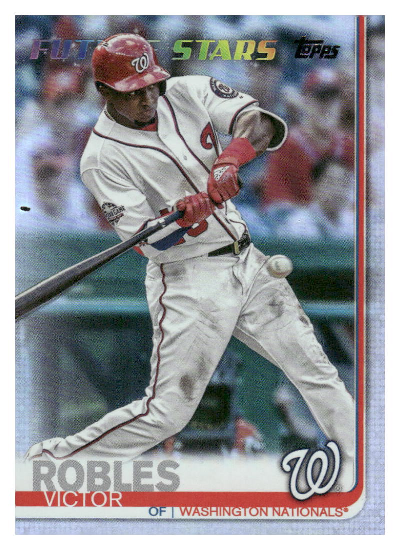 2019 Topps #402 Victor Robles Rainbow Foil