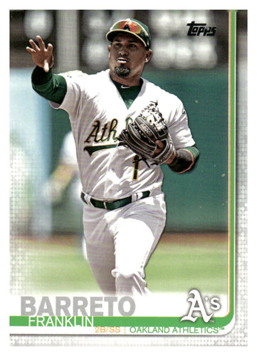 2019 Topps #512 Franklin Barreto Rainbow Foil