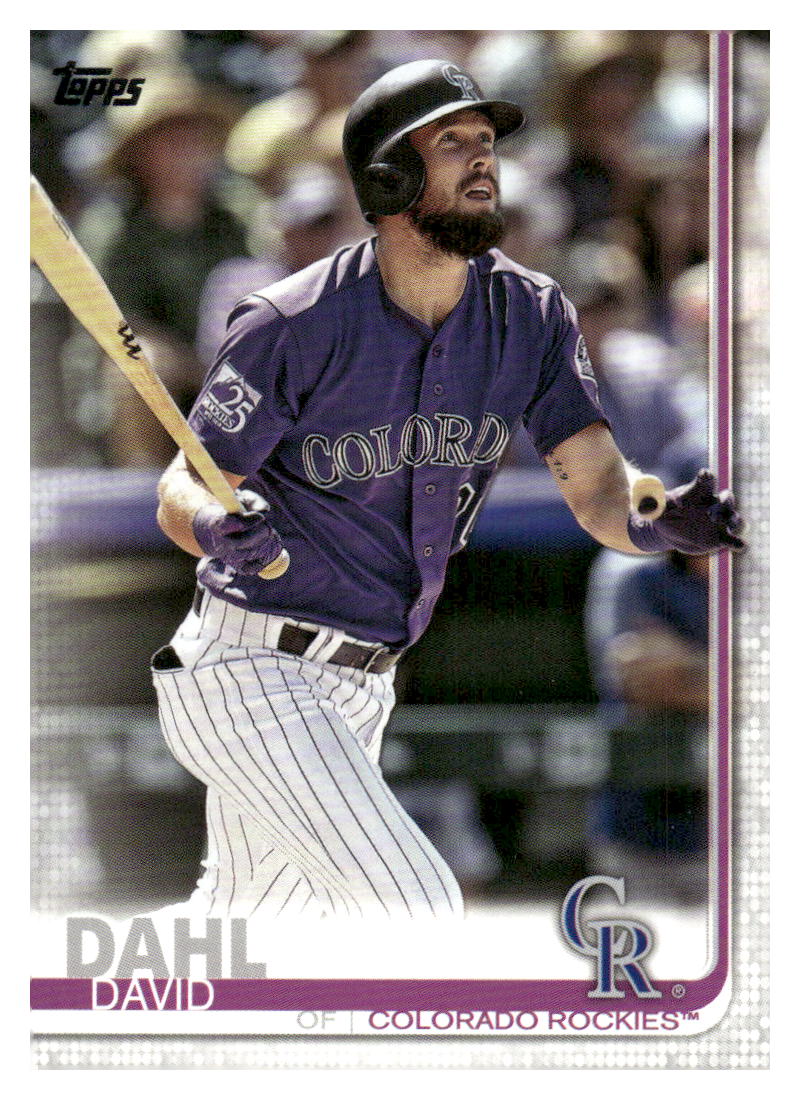 2019 Topps #601 David Dahl Rainbow Foil