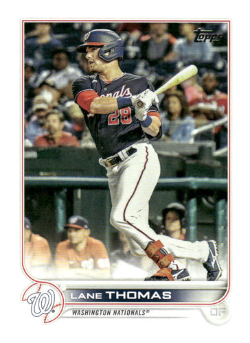 2022 Topps Washington Nationals #WAS-13 Lane Thomas