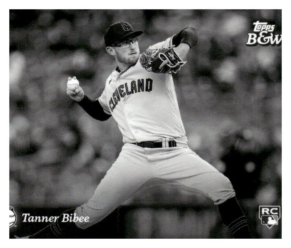 2023 Topps Black & White #76 Tanner Bibee