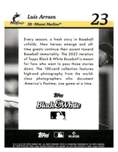 Load image into Gallery viewer, 2023 Topps Black &amp; White #23 Luis Arraez
