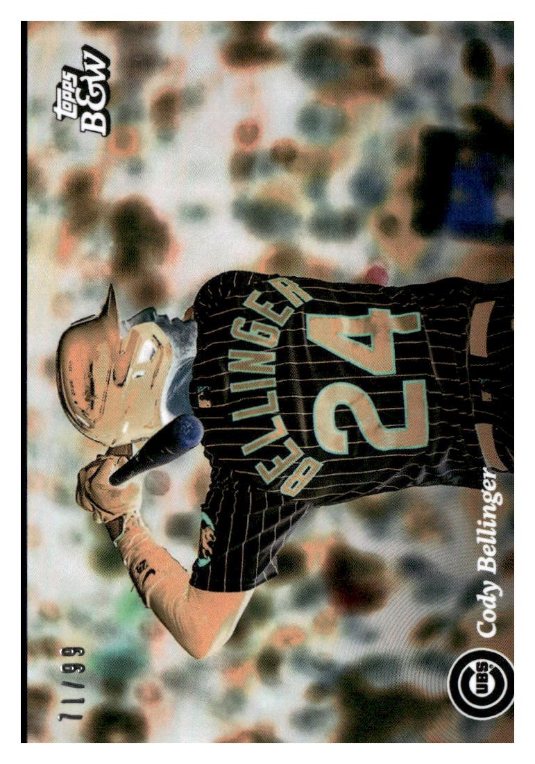 2023 Topps Black & White #45 Cody Bellinger Color Photo Negative #/99