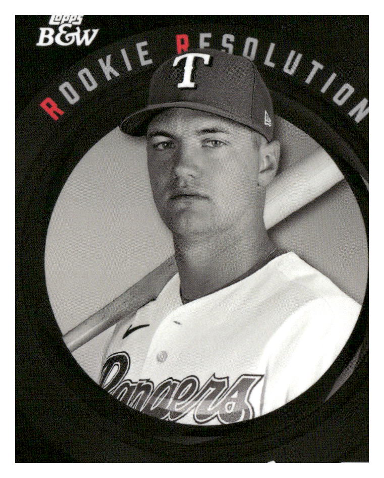 2023 Topps Black & White #RR3 Josh Jung Rookie Resolution