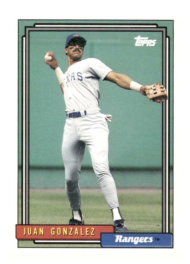 1992 Topps #27 Juan Gonzalez