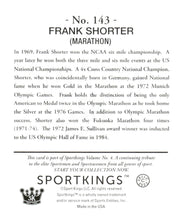 Load image into Gallery viewer, 2023 Sportkings Volume 4 #143 Frank Shorter Mini
