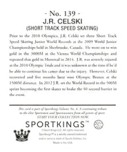 Load image into Gallery viewer, 2023 Sportkings Volume 4 #139 J.R. Celski Mini
