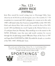 将图片加载到图库查看器，2023 Sportkings Volume 4 #123 Jerry Rice Mini
