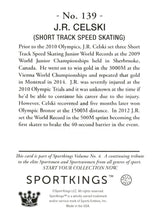 Load image into Gallery viewer, 2023 Sportkings Volume 4 #139 J.R. Celski
